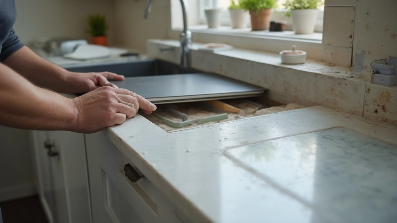 Cabinet and Countertop Installation