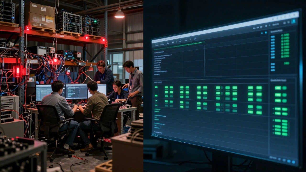 Chaotic warehouse system transformed into a calm, orderly digital infrastructure.