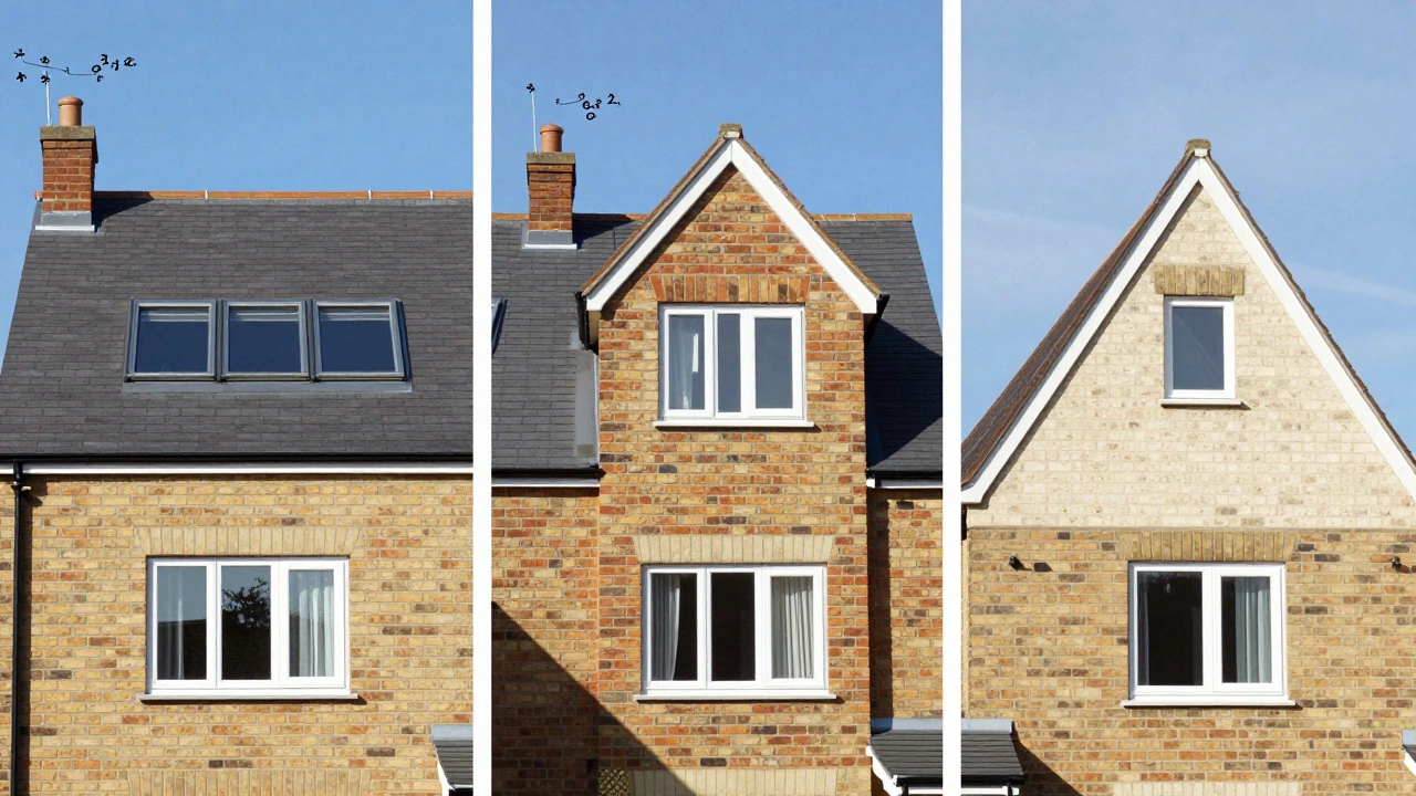 Comparison of Velux, Dormer, and Mansard loft conversions on houses